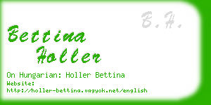 bettina holler business card